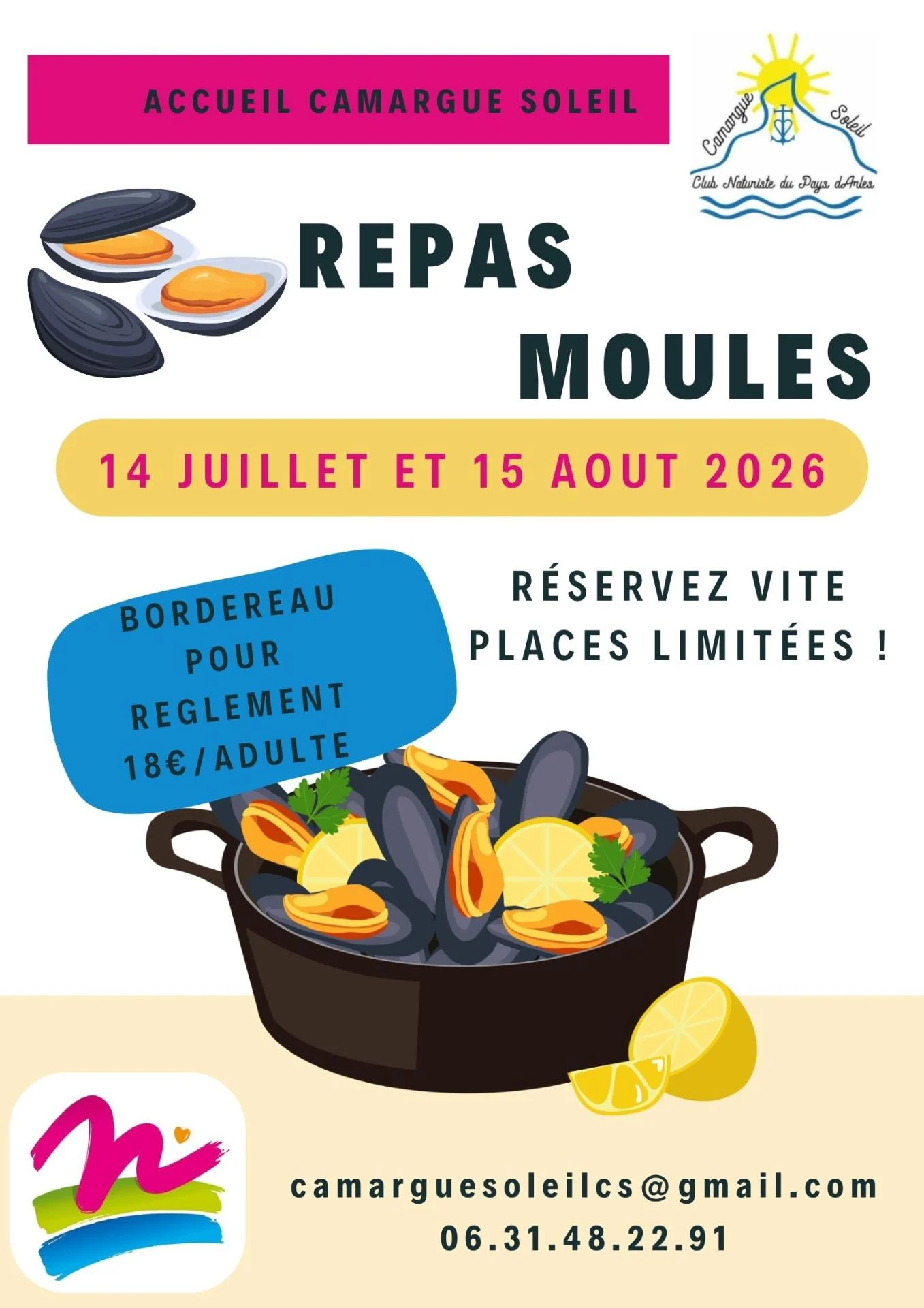 Repas moules 2026